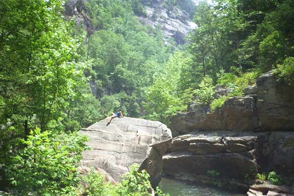 [View of Tallulah Gorge, July, 1998]